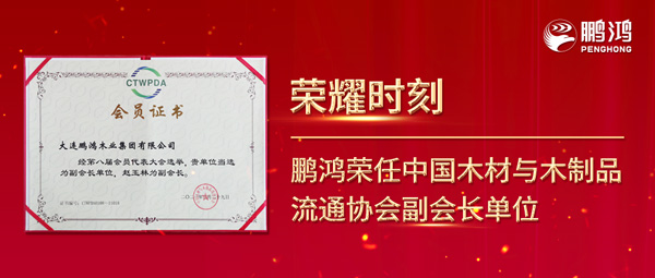 再獲行業肯定，鵬鴻榮任中國木材與木制品流通協會副會長